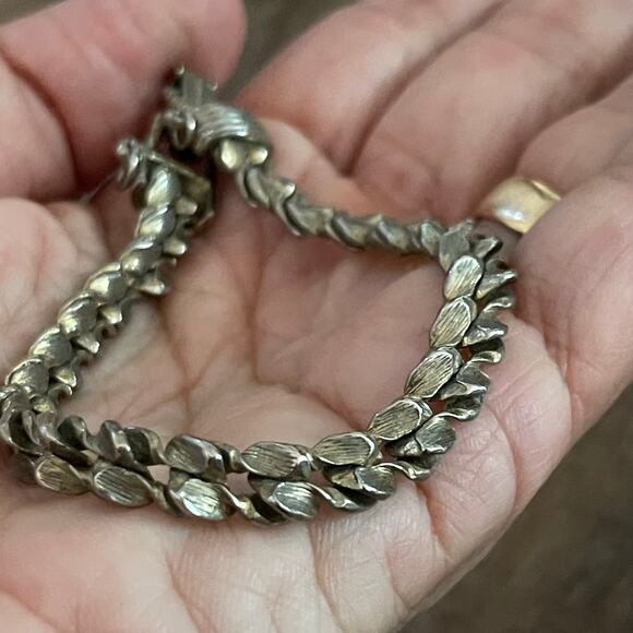 Vintage Antique Silver Silvertone Bracelet - Picture 5 of 5